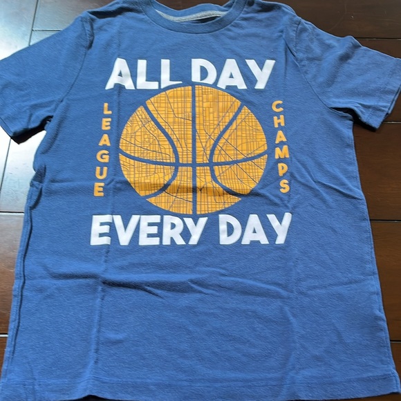 Boys basketball T-shirt bundle - holiday - blue & green size 10/12 - Picture 11 of 14